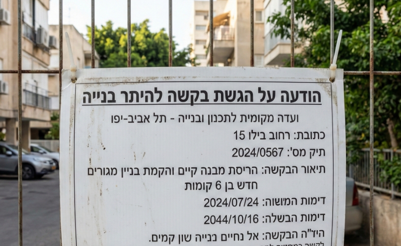 המדריך המלא להתנגדויות: איך עוצרים את השכן או היזם?