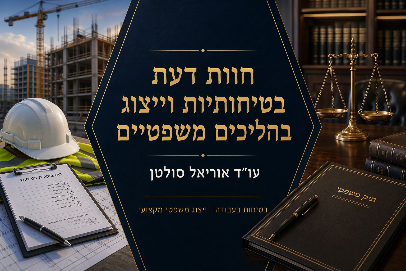 חוות דעת בטיחותיות וייצוג בהליכים משפטיים